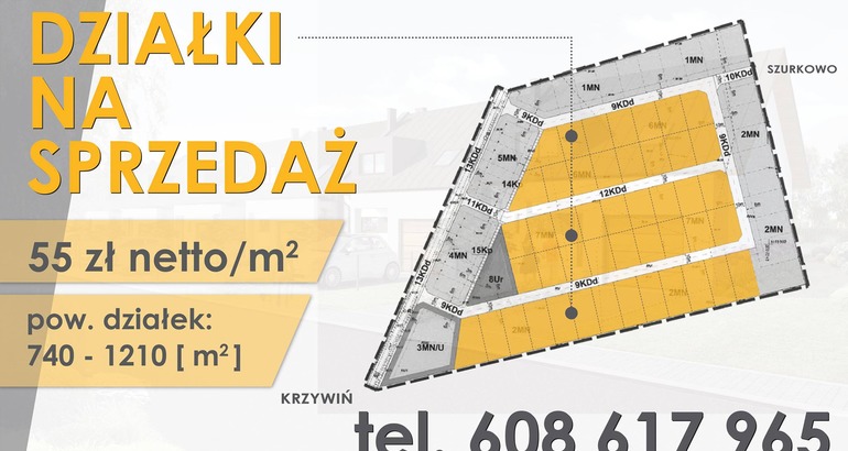 Działki na sprzedaż! 